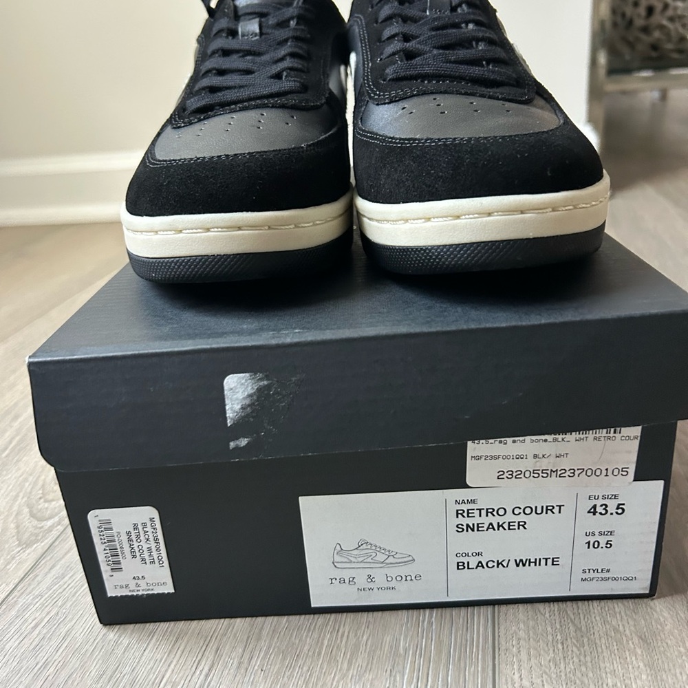 rag & bone Black and White Men's Sneakers - Picture 4 of 5